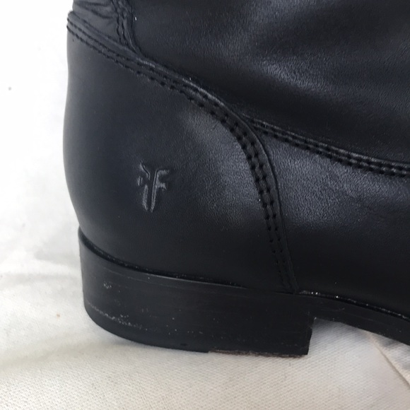 SALE- FRYE -Molly Button Tall- Black Extended Riding Boots 7.5 Medium - Picture 5 of 12